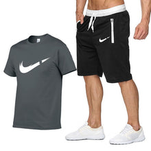Load image into Gallery viewer, T Shirt+Shorts Sets Men Letter Printed Summer