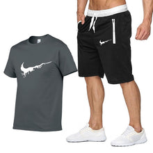 Load image into Gallery viewer, Summer new Sale Men's Sets T Shirts+Shorts Two Pieces