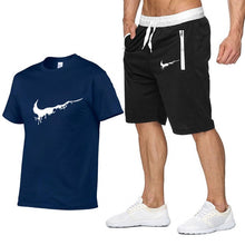 Load image into Gallery viewer, Summer new Sale Men's Sets T Shirts+Shorts Two Pieces