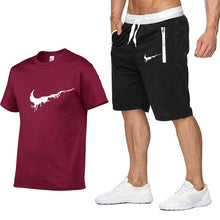 Load image into Gallery viewer, Summer new Sale Men's Sets T Shirts+Shorts Two Pieces