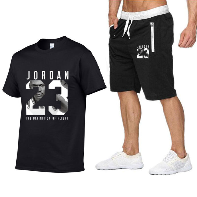 Tracksuit Men Sets Male Sweatshirt Pants Summer